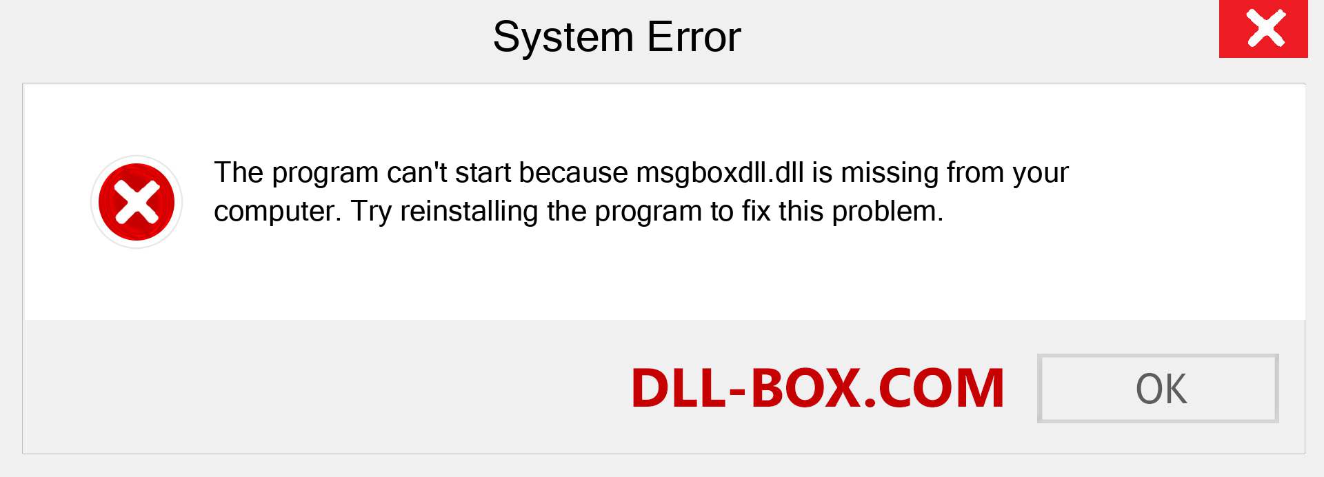  msgboxdll.dll file is missing?. Download for Windows 7, 8, 10 - Fix  msgboxdll dll Missing Error on Windows, photos, images